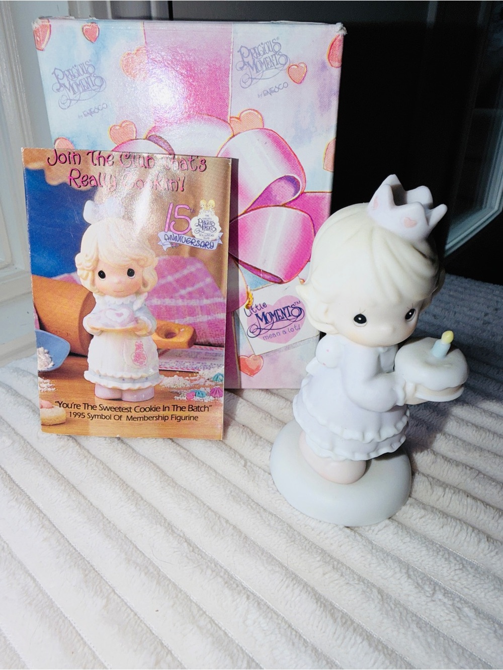 Precious Moments Birthday Wishes Hugs & Kisses 1996 w Original Box 💝